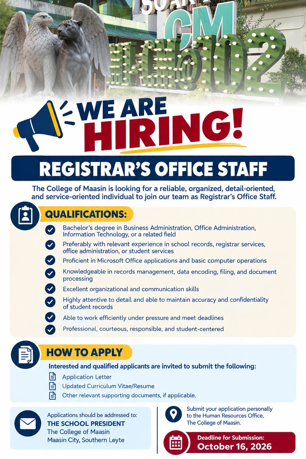 ATTENTION | WE ARE HIRING!