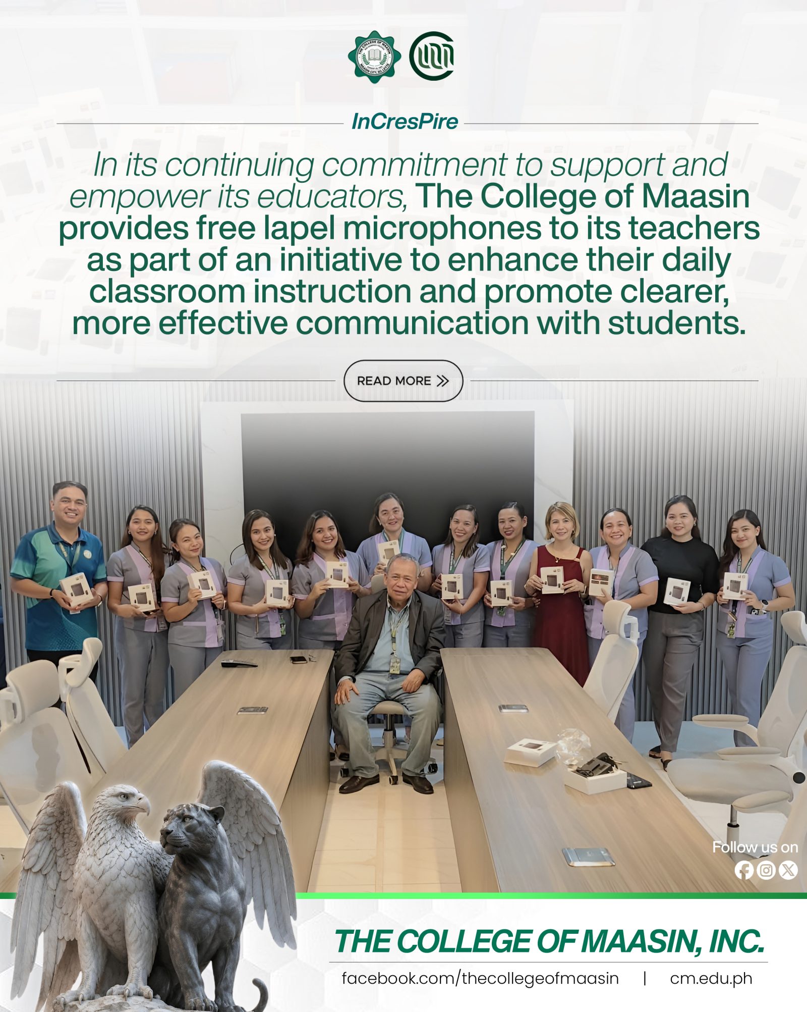 A GIFT OF CARE, A COMMITMENT TO BETTER TEACHING | THE COLLEGE OF MAASIN